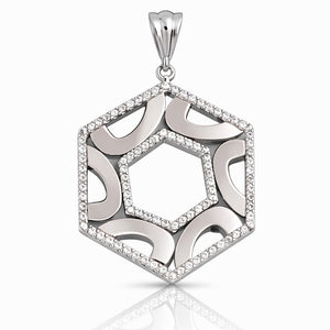 COLGANTE PLATA 925MM CIRCONITAS