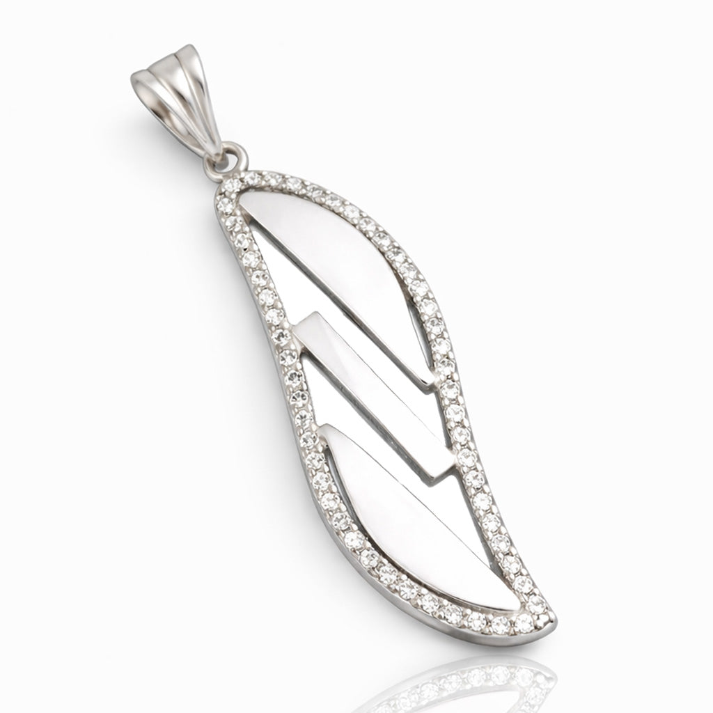 COLGANTE PLATA 925MM CIRCONITAS