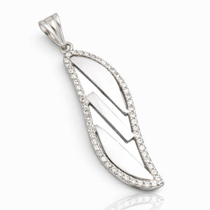 COLGANTE PLATA 925MM CIRCONITAS