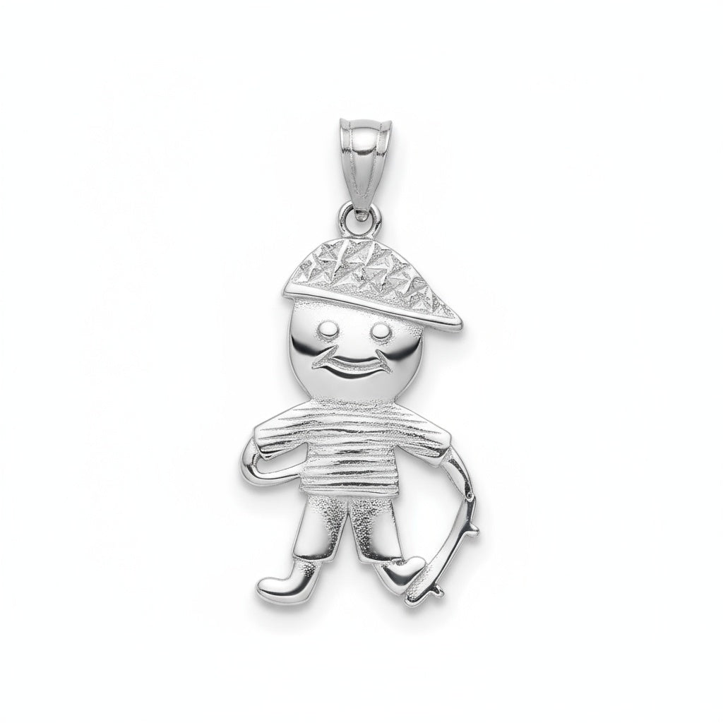 COLGANTE NIÑO PLATA 925MM