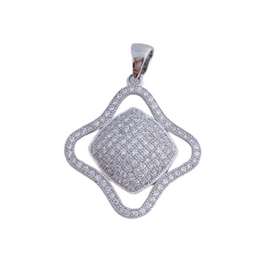 COLGANTE PLATA 925MM CIRCONITAS