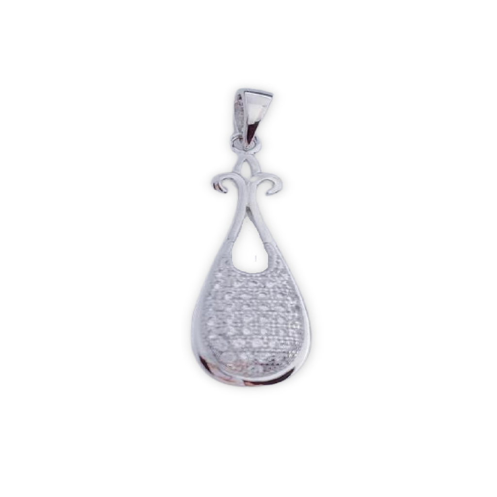 COLGANTE PLATA 925MM CIRCONITAS