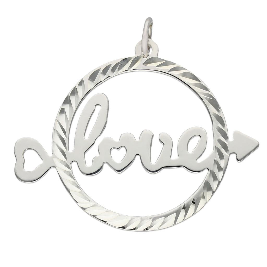COLGANTE PLATA 925MM LOVE