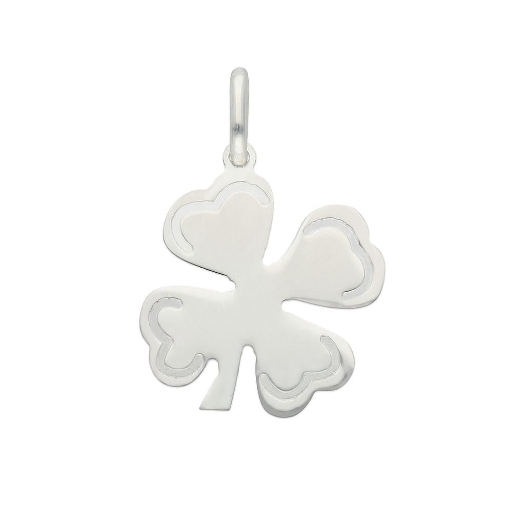 COLGANTE PLATA 925MM TREBOL DE LA SUERTE