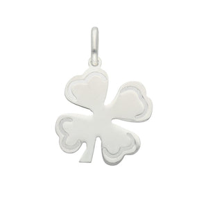 COLGANTE PLATA 925MM TREBOL DE LA SUERTE