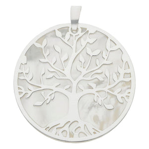 COLGANTE PLATA 925MM ARBOL DE LA VIDA NACAR - 40MM