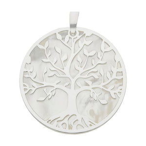 COLGANTE PLATA 925MM ARBOL DE LA VIDA NACAR - 30MM