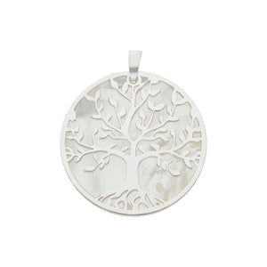 COLGANTE PLATA 925MM ARBOL DE LA VIDA NACAR - 18MM