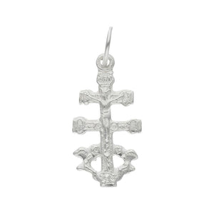 CRUZ PLATA 925MM CARAVACA - 10x19MM