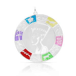 COLGANTE PLATA 925MM NEFERTITI · EGIPTO - 30MM