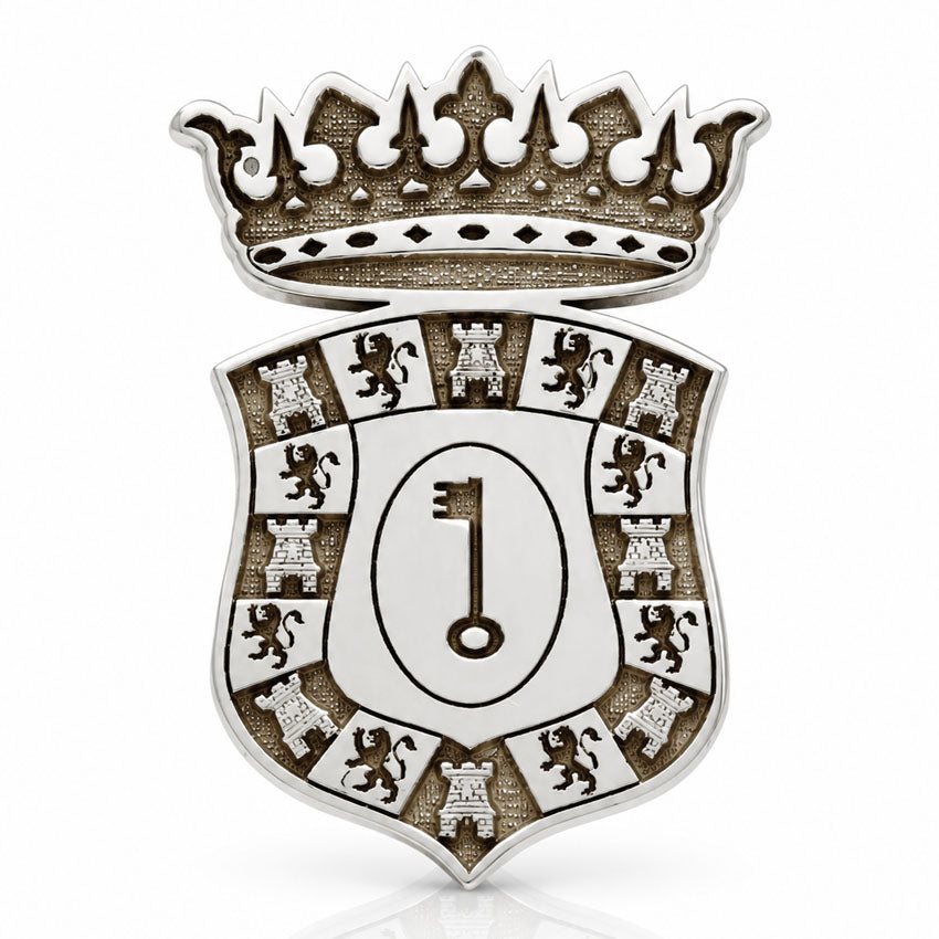 PIN PLATA 925MM ESCUDO AYUNTAMIENTO