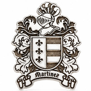 PIN PLATA 925MM ESCUDO HERALDICO ADORNOS