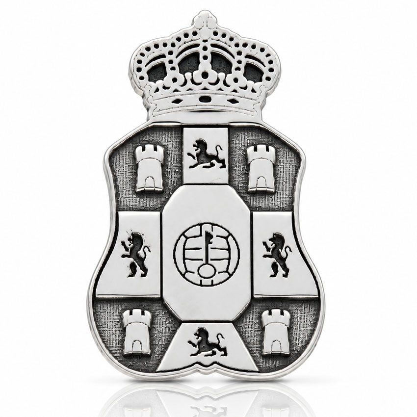 PIN PLATA 925MM ESCUDO EQUIPO FUTBOL LOCAL