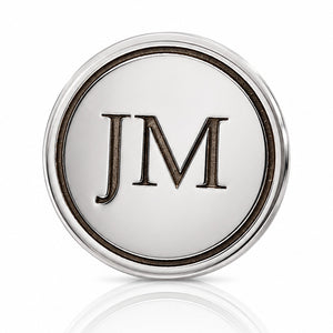 PIN PLATA 925MM INICIALES GRABADAS