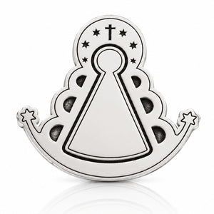 PIN PLATA 925MM VIRGEN DEL ROCIO
