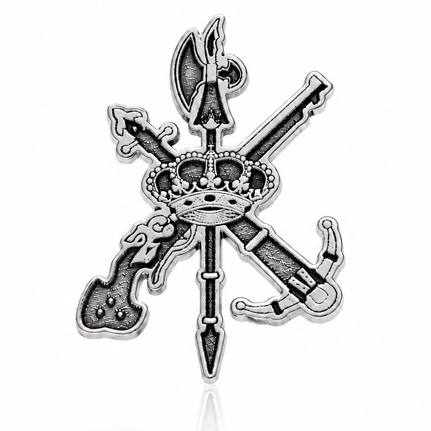 PIN PLATA 925MM ESCUDO LEGION