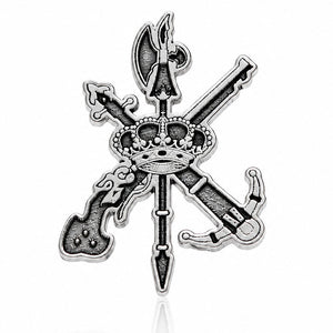 PIN PLATA 925MM ESCUDO LEGION