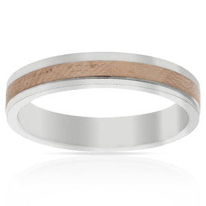 ALIANZA PLATA 925MM BICOLOR - 4MM