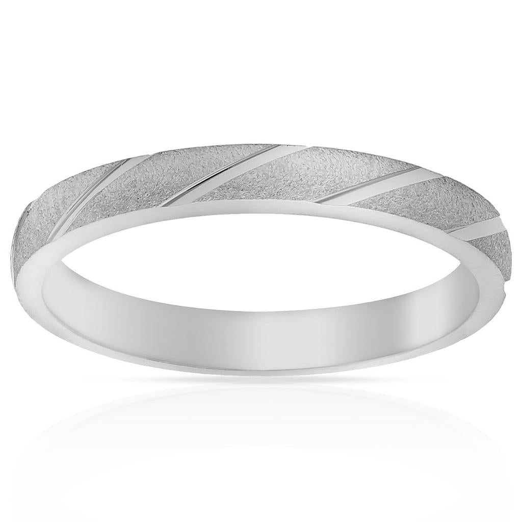 ALIANZA PLATA 925MM TALLADA - 3MM