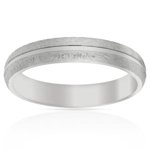 ALIANZA PLATA 925MM TALLADA - 4MM