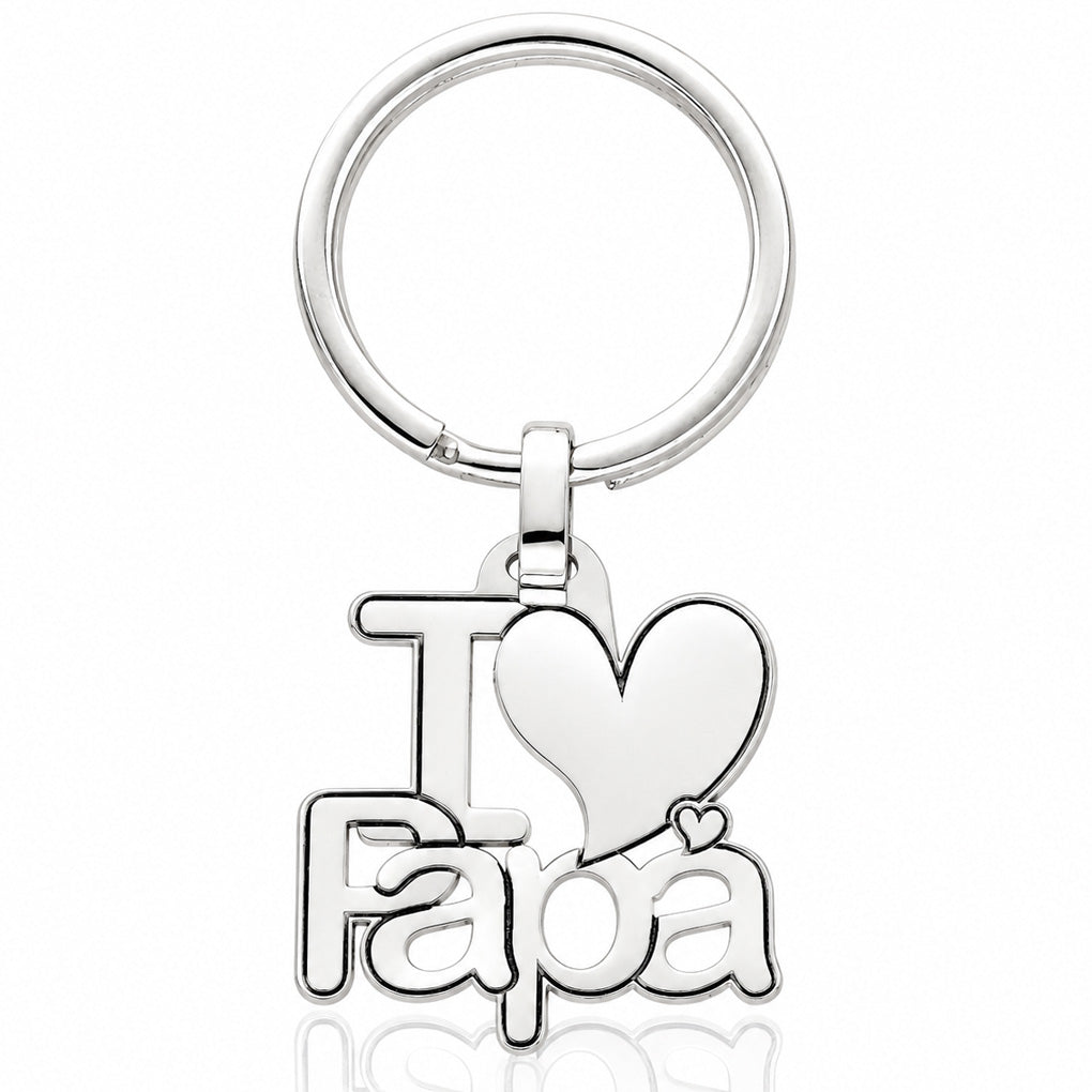 LLAVERO PLATA 925MM · I LOVE PAPA