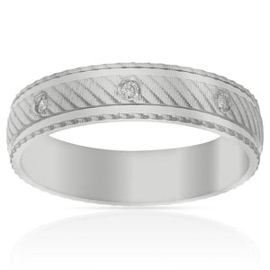 ALIANZA PLATA 925MM 3 CIRCONITAS - 5MM