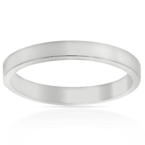 ALIANZA PLATA 925MM CANTO RECTO - 3MM