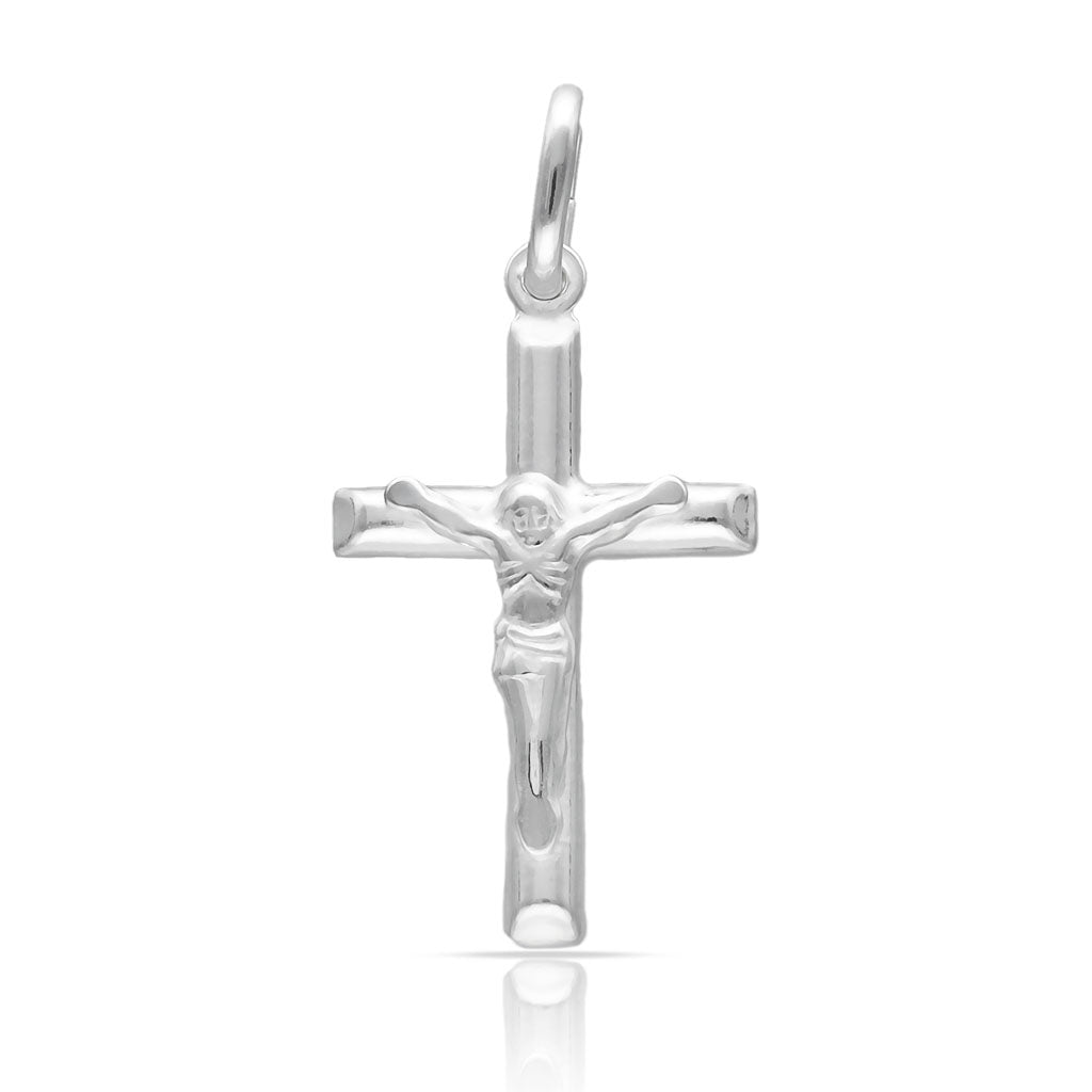 CRUZ PLATA 925MM CRISTO - 15x26MM