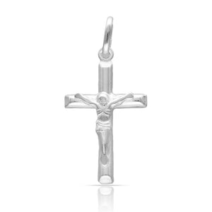 CRUZ PLATA 925MM CRISTO - 15x26MM