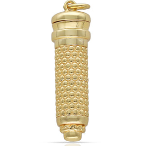 GUARDACENIZAS PLATA CHAPADA EN ORO CILINDRO - 9x32MM