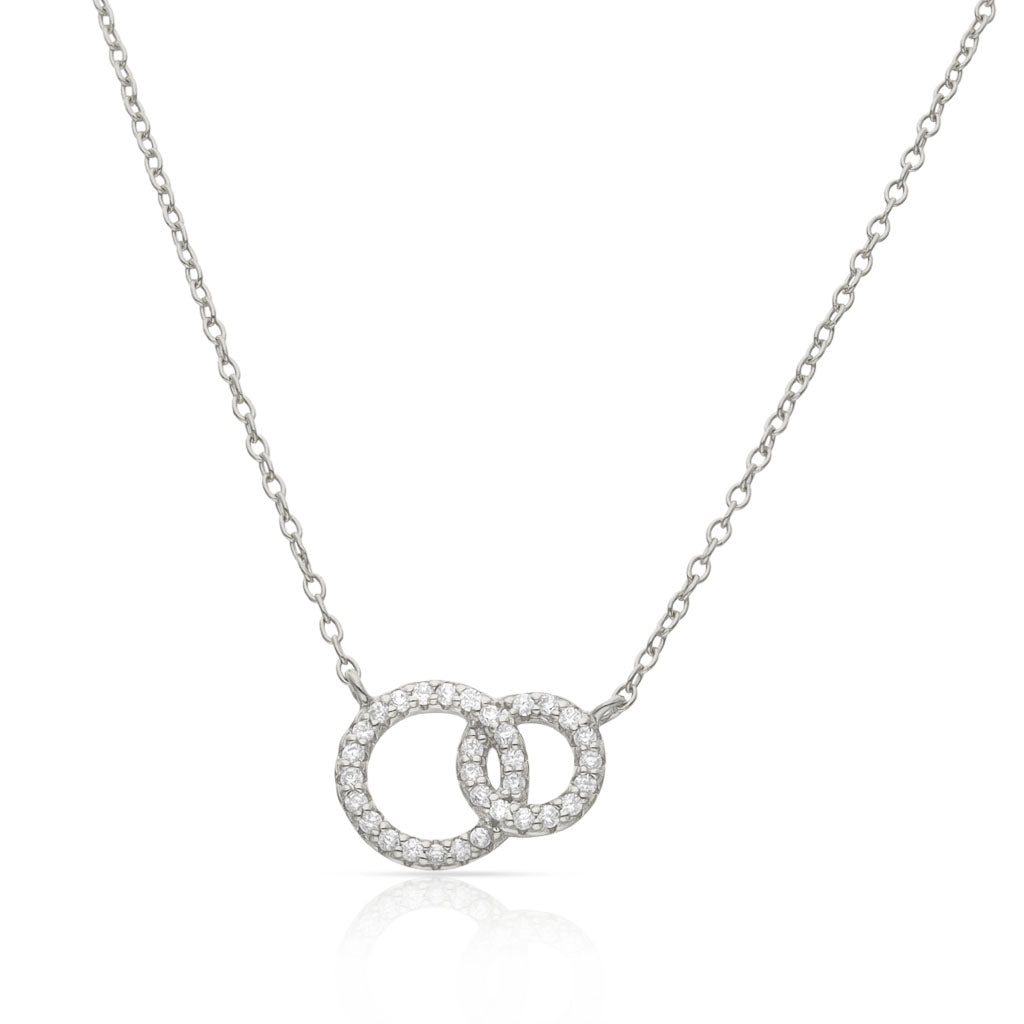 GARGANTILLA PLATA 925MM ALIANZAS CIRCONITAS