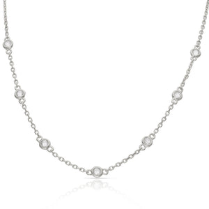 GARGANTILLA PLATA 925MM CHATONES