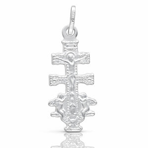 CRUZ PLATA 925MM CARAVACA - 12x28MM