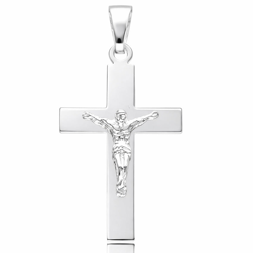 CRUZ PLATA 925MM CRISTO - 20x34MM