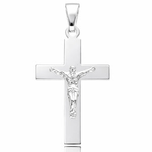 CRUZ PLATA 925MM CRISTO - 20x34MM