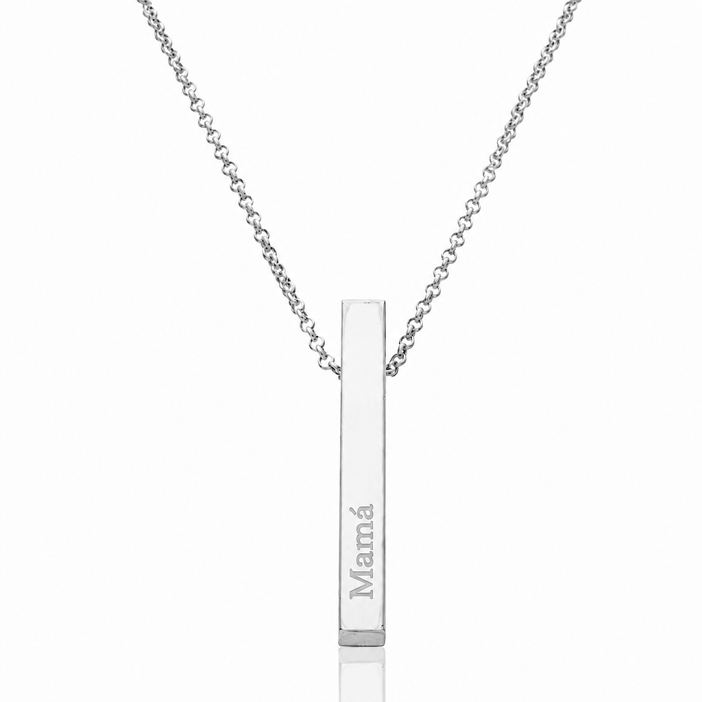 GARGANTILLA PLATA 925MM BARRA