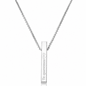 GARGANTILLA PLATA 925MM BARRA