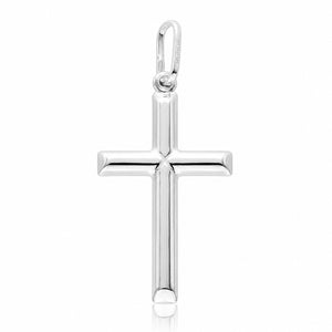 CRUZ PLATA 925MM PALO LISO - 20x38MM