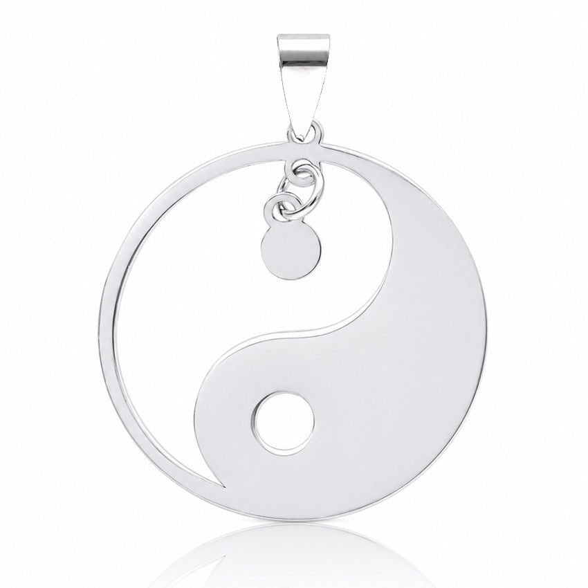 COLGANTE PLATA 925MM YIN YANG - 20MM