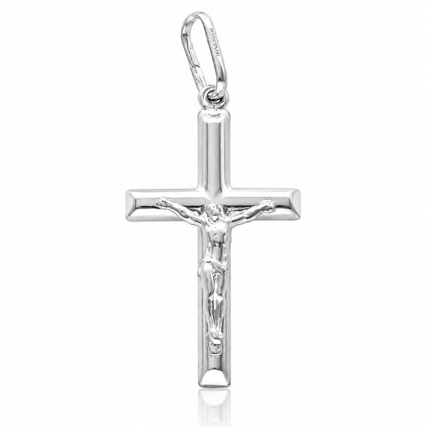 CRUZ PLATA 925MM CRISTO - 20x38MM