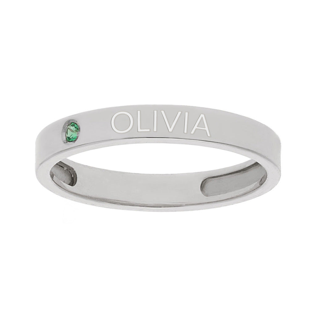 SORTIJA PLATA 925MM - 1 ANILLO PERSONALIZADO NOMBRE