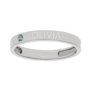 SORTIJA PLATA 925MM - 1 ANILLO PERSONALIZADO NOMBRE