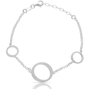PULSERA PLATA 925MM 3 CIRCULOS
