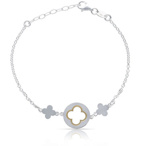 PULSERA PLATA 925MM 3 TREBOLES
