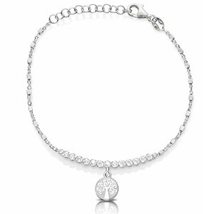 PULSERA PLATA 925MM ARBOL DE LA VIDA + CIRCONITAS
