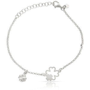 PULSERA PLATA 925MM TREBOL DE LA SUERTE