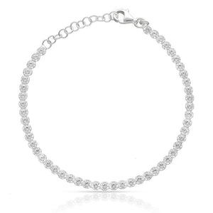 PULSERA PLATA 925MM RIVIERE - 2MM