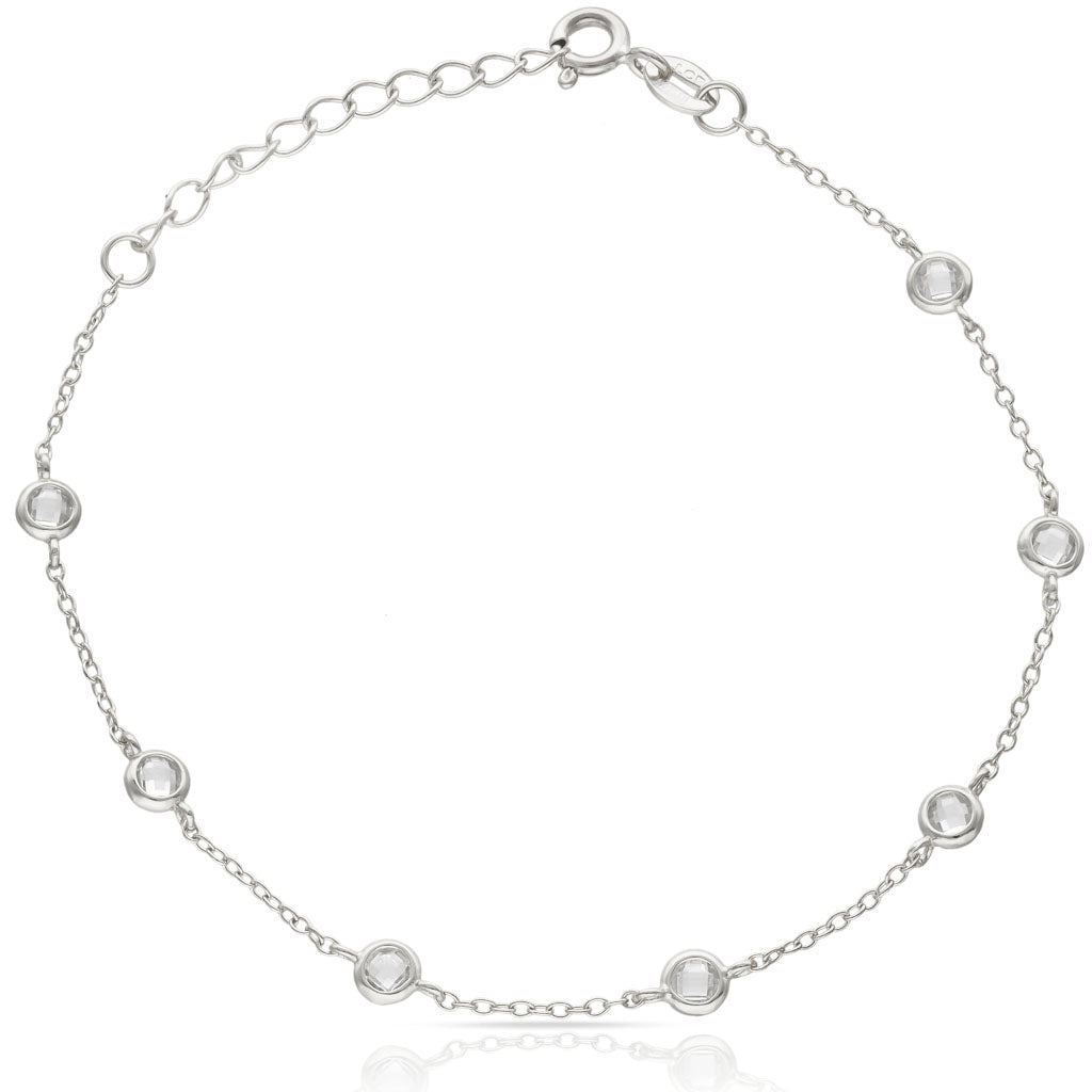 PULSERA PLATA 925MM CHATONES