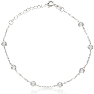PULSERA PLATA 925MM CHATONES