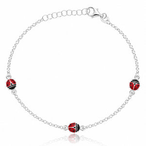 PULSERA PLATA 925MM MARIQUITAS GRANDES
